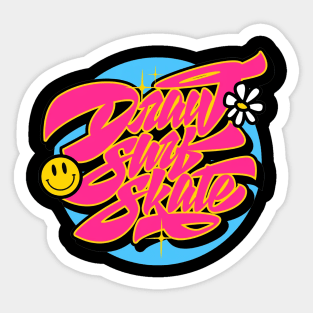 Draw Sure Skate Pinky Sticker